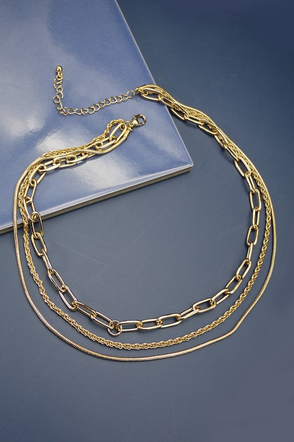 Gold Multi Chain Necklace