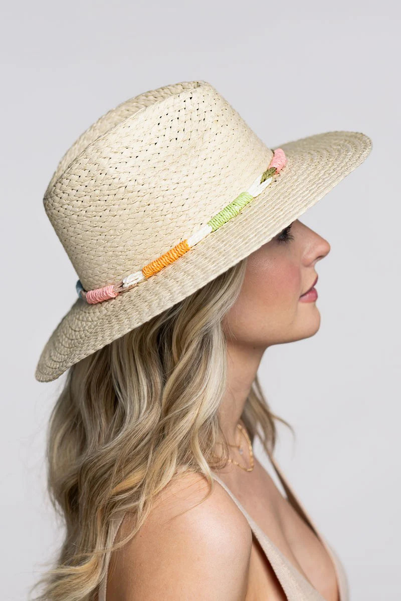 Straw Band Panama Hat