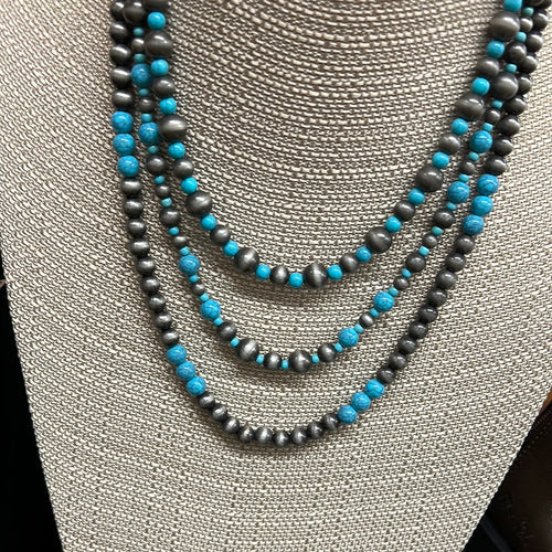 Layered Turquoise Necklace