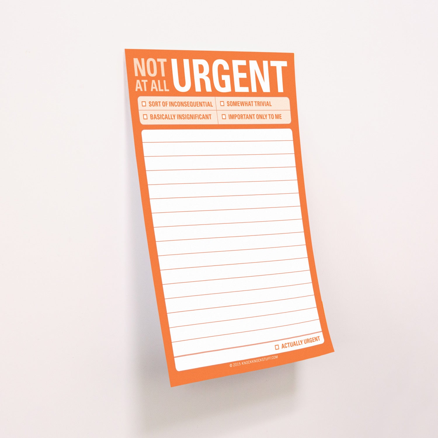 Not At All Urgent Big Sticky Notes – Bronze Seal