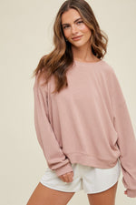 Ribbed Scuba Relaxed Pullover