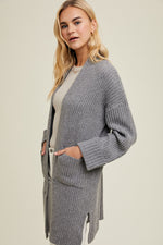 Brushed Ribbed Cardigan