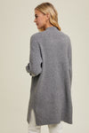 Brushed Ribbed Cardigan