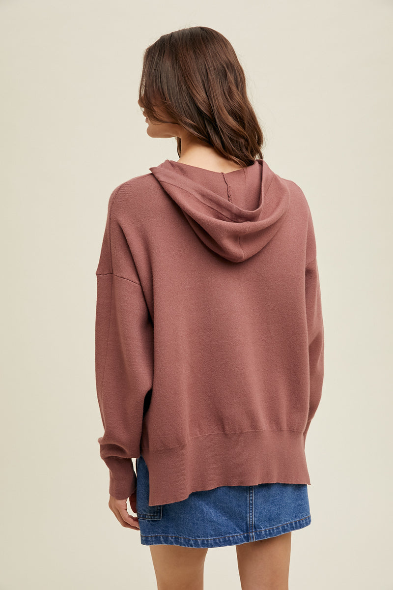 Red Bean Hoodie Sweater