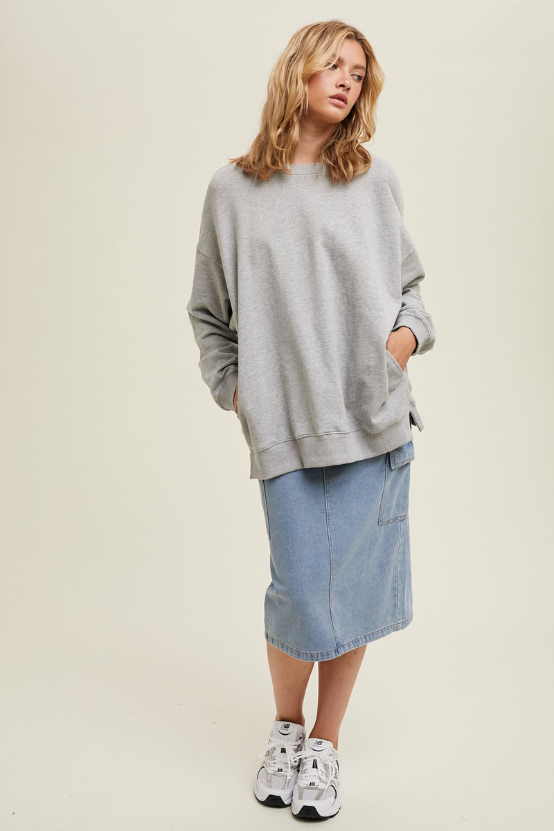 Heather Grey Pullover