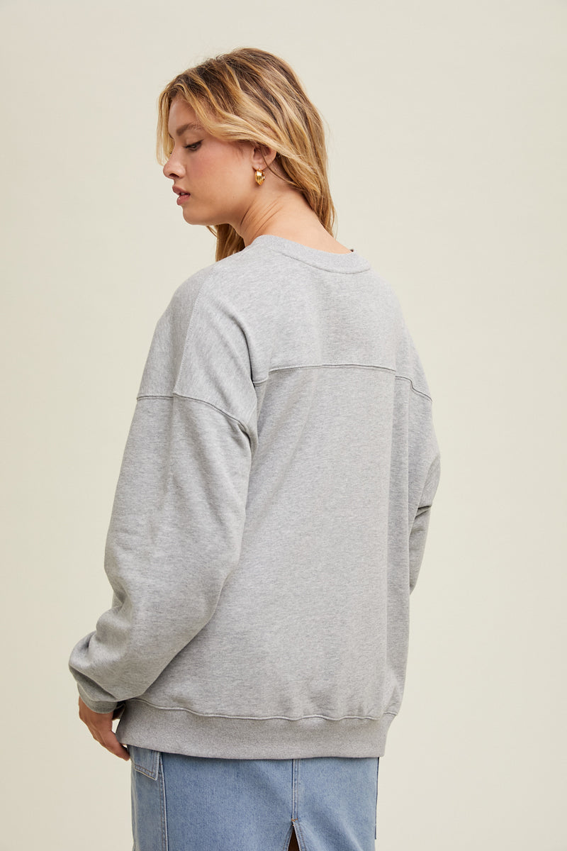 Heather Grey Pullover