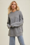 Charcoal Waffle Sweater Hoodie