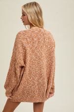 Camel Heathered Sweater Cardigan