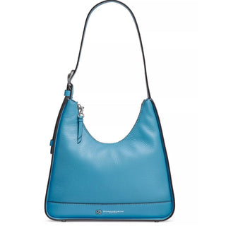 Donna Karen cederhurst buckle hobo Leather Bag Blue