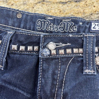 Miss Me Jeans Studs Embroidered Shorts 29