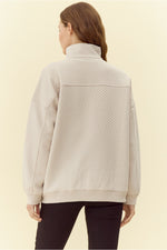 Beige Textured Pullover