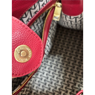 Moncrief London Brooke cherry Red Leather Tote