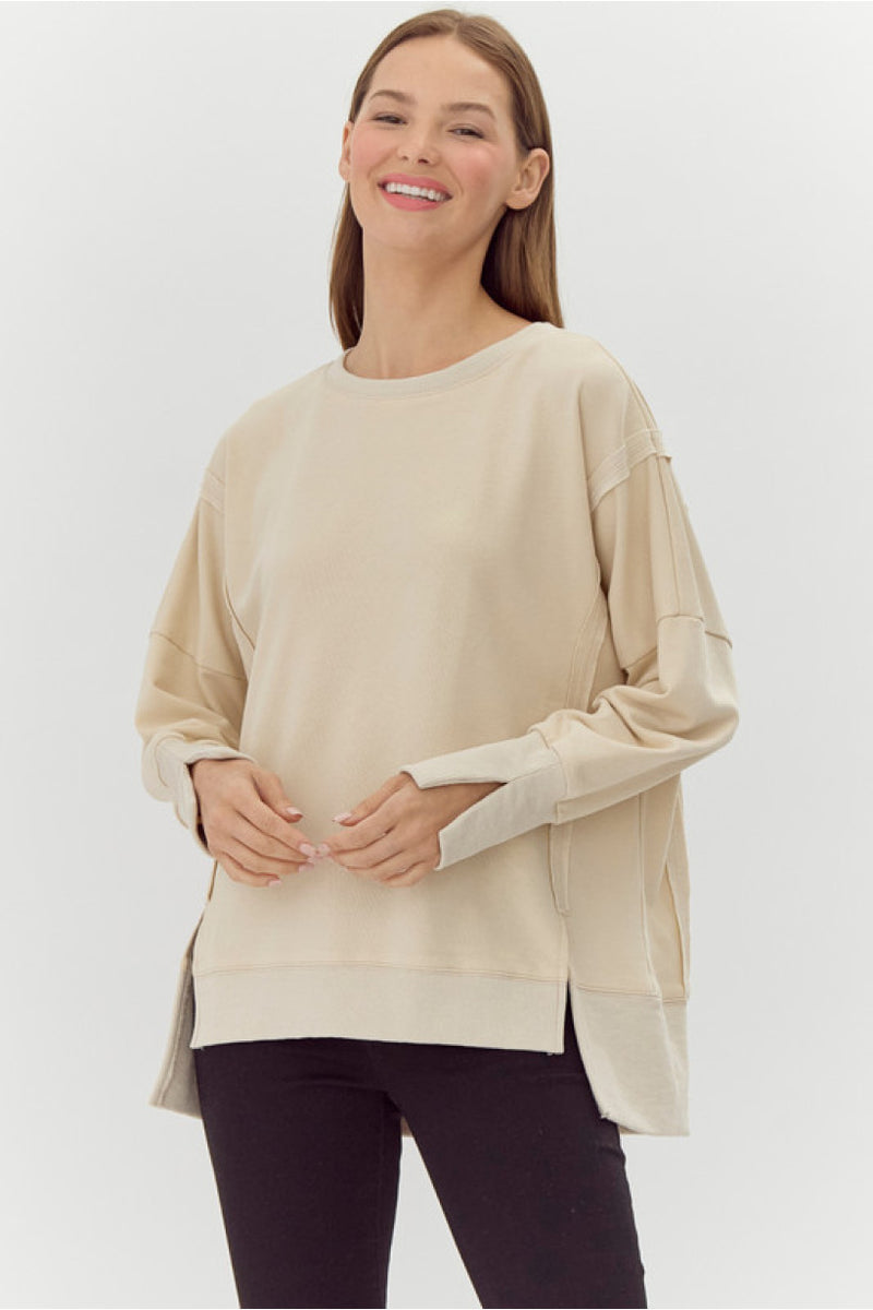 Oatmeal Washed Sweatshirt