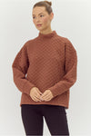 Toffee Textured Sweatshirt