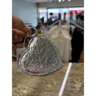 On 34th Silver Heart Coin Purse Keychain - Women Bags