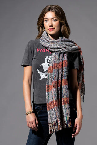 Plaid Oblong Scarf