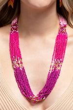 Layered Seed Beed Necklace
