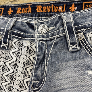 Rock Revival Jeans Lace Shorts 29