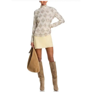 Aqua Gold Sequin long sleeve XL