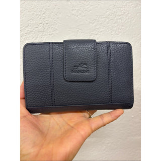 Mancini gray Leather Wallet