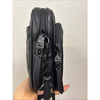 Steve Madden Black Quilted Crossbody Bag