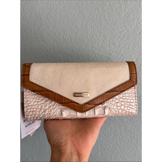 Brahmin Veronica ivory helm leather Wallet