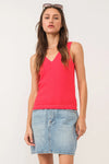 Another Love Noa Infra-Red V-Neck Tank