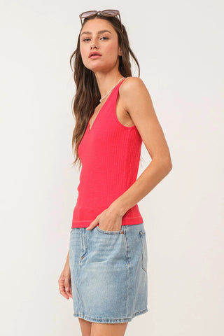 Another Love Noa Infra-Red V-Neck Tank