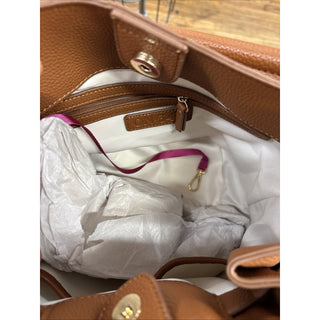 on 34th ansleyy bucket bag Top Handle Crossbody Bag Brown