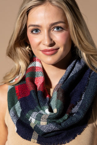 Everyday Plaid Infinity Scarf