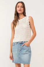 Another Love Marigold Eyelet Tank