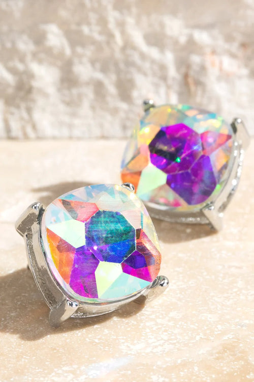 Glass Stud Earrings