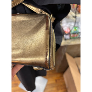 Patricia Nash Metallic Gold Mini Crossbody
