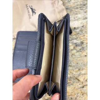 Mancini gray Leather Wallet