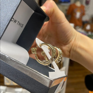 And Now This 18K Gold over brass Earring clip on