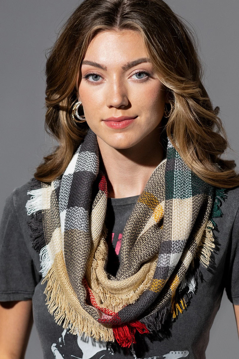 Everyday Plaid Infinity Scarf