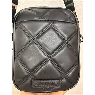 Steve Madden Black Quilted Crossbody Bag