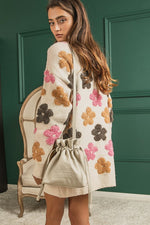 Flower Embroidery Cardigan