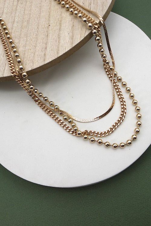 Classic Gold Layered Necklace