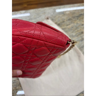 Dior Quilted lamb Leather Crossbody with Gold Chain bag