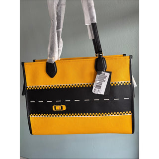 kate spade manhattan Yellow Black Taxi Graphic Tote