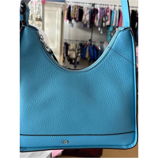 Donna Karen cederhurst buckle hobo Leather Bag Blue