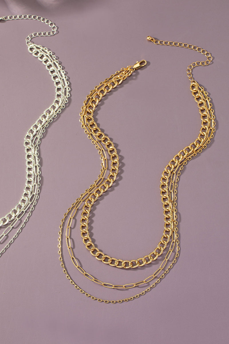 Layered Mix Chain Necklace