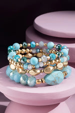Stone & Bead Bracelet Set