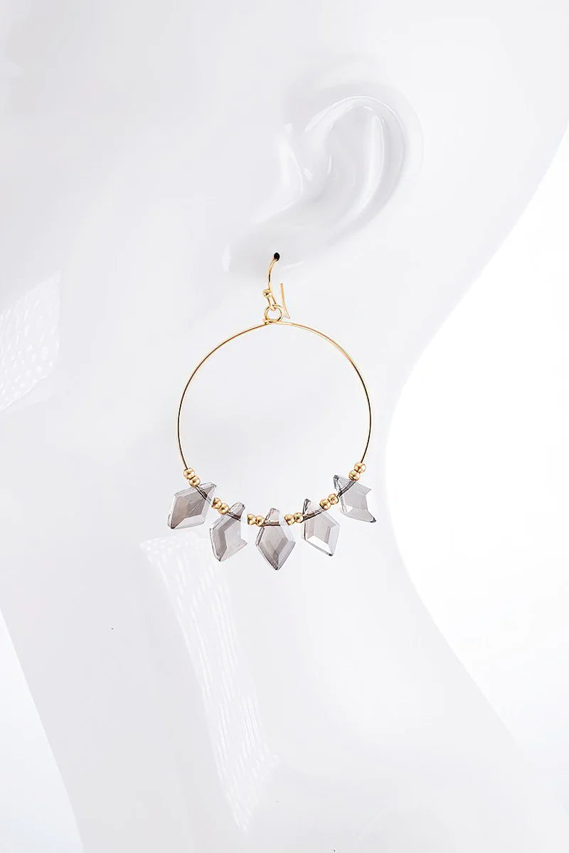 Black Diamond Crystal Earrings