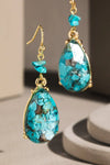 Stone Teardrop Earrings