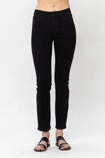 Judy Blue Mid-Rise Jet Black Slim Fit Jeans