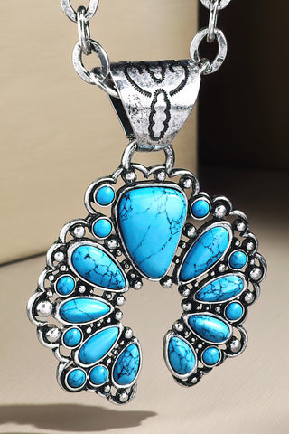 Western Handstone Blossom Necklace