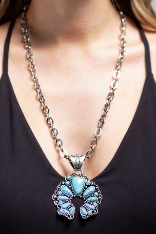 Western Handstone Blossom Necklace