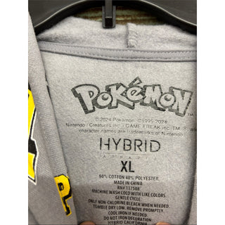 Pikachu Pokémon kids fleece hoodie long sleeve size XL